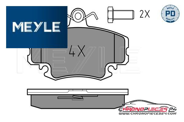 Achat de MEYLE 025 214 6318/PD Kit de plaquettes de frein, frein à disque pas chères