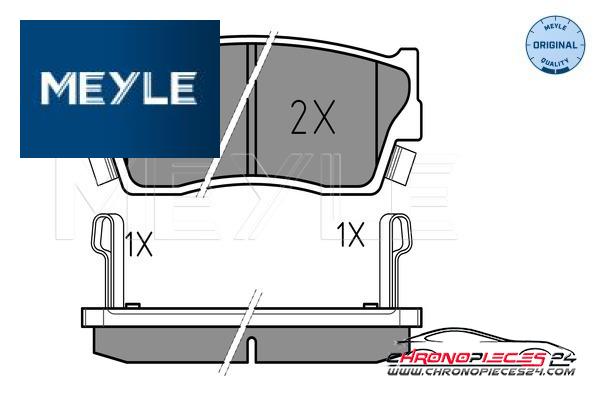 Achat de MEYLE 025 215 0014/W Kit de plaquettes de frein, frein à disque pas chères