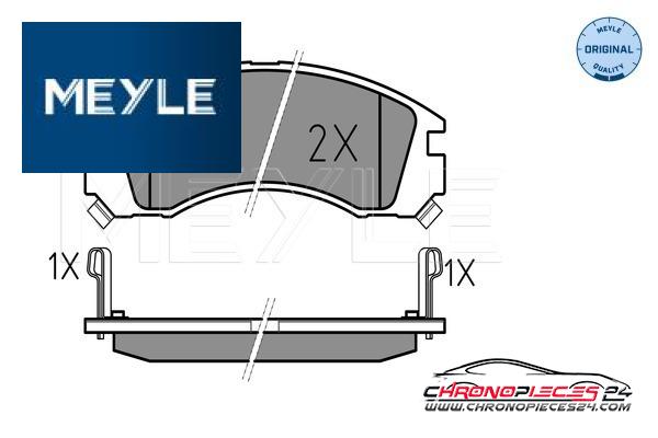 Achat de MEYLE 025 213 6315/W Kit de plaquettes de frein, frein à disque pas chères