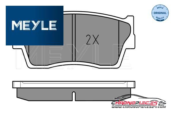 Achat de MEYLE 025 215 0014/W Kit de plaquettes de frein, frein à disque pas chères