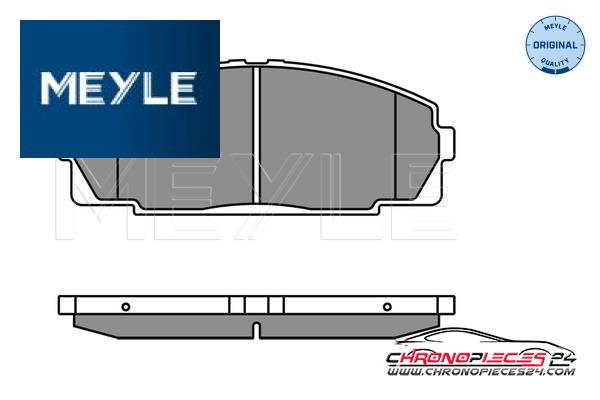 Achat de MEYLE 025 214 6815 Kit de plaquettes de frein, frein à disque pas chères