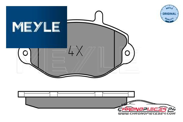 Achat de MEYLE 025 214 6918 Kit de plaquettes de frein, frein à disque pas chères