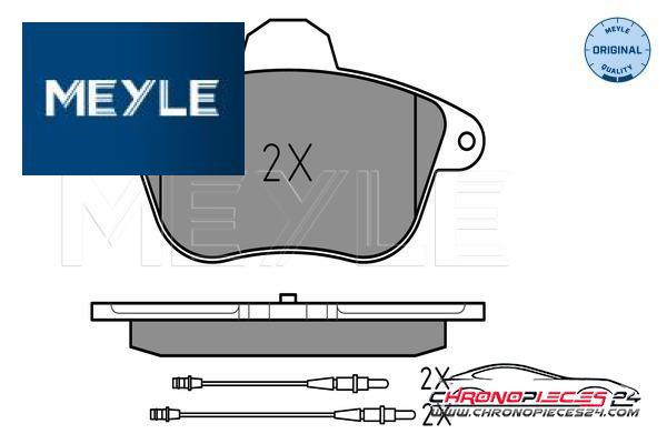 Achat de MEYLE 025 215 0417/W Kit de plaquettes de frein, frein à disque pas chères