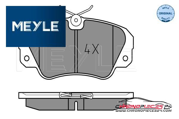 Achat de MEYLE 025 213 6819 Kit de plaquettes de frein, frein à disque pas chères