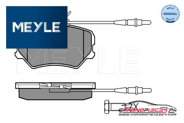 Achat de MEYLE 025 212 0918/W Kit de plaquettes de frein, frein à disque pas chères