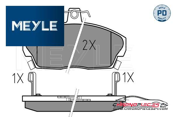 Achat de MEYLE 025 215 1518/PD Kit de plaquettes de frein, frein à disque pas chères