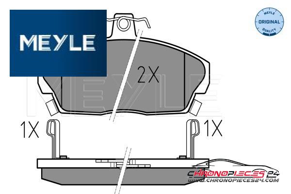 Achat de MEYLE 025 215 1518/W Kit de plaquettes de frein, frein à disque pas chères