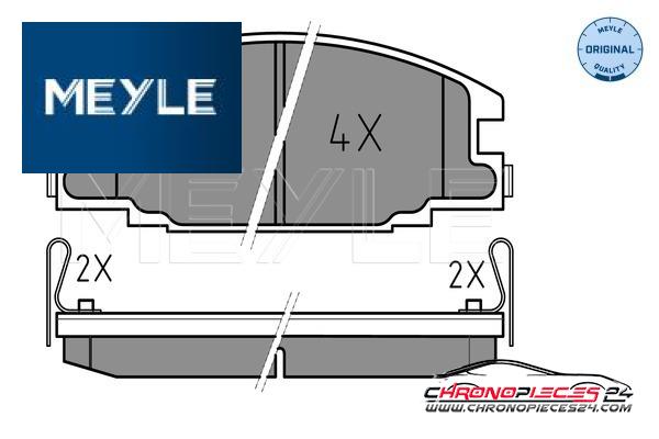 Achat de MEYLE 025 215 4316/W Kit de plaquettes de frein, frein à disque pas chères