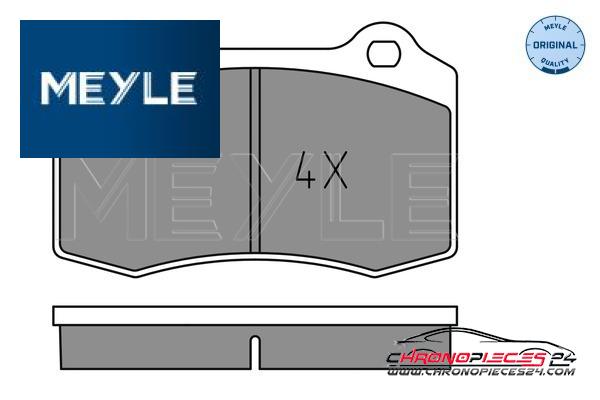 Achat de MEYLE 025 213 8115 Kit de plaquettes de frein, frein à disque pas chères