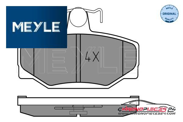 Achat de MEYLE 025 213 8513 Kit de plaquettes de frein, frein à disque pas chères