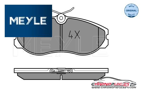 Achat de MEYLE 025 214 8115 Kit de plaquettes de frein, frein à disque pas chères