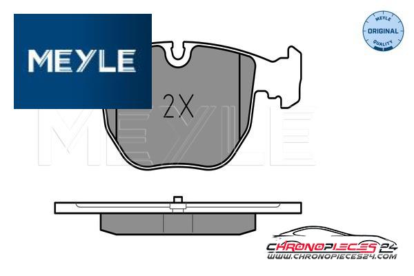 Achat de MEYLE 025 214 8619 Kit de plaquettes de frein, frein à disque pas chères