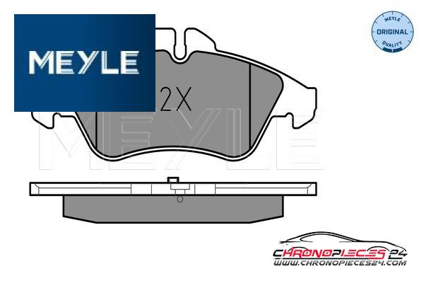 Achat de MEYLE 025 215 7620 Kit de plaquettes de frein, frein à disque pas chères