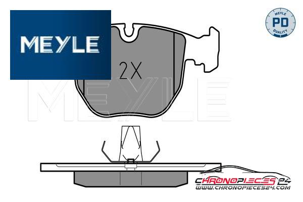 Achat de MEYLE 025 214 8619/PD Kit de plaquettes de frein, frein à disque pas chères