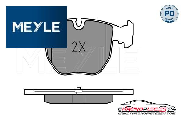 Achat de MEYLE 025 214 8619/PD Kit de plaquettes de frein, frein à disque pas chères