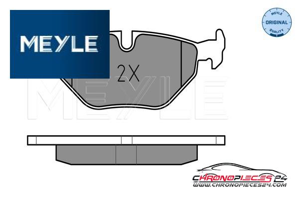 Achat de MEYLE 025 216 9117 Kit de plaquettes de frein, frein à disque pas chères