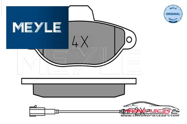 Achat de MEYLE 025 214 3616 Kit de plaquettes de frein, frein à disque pas chères