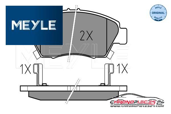 Achat de MEYLE 025 216 9416/W Kit de plaquettes de frein, frein à disque pas chères