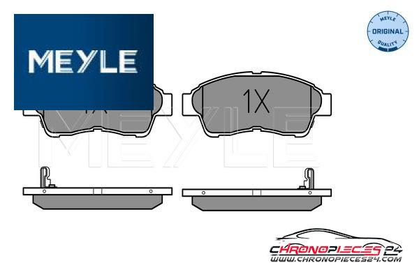 Achat de MEYLE 025 216 0117/W Kit de plaquettes de frein, frein à disque pas chères