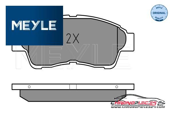 Achat de MEYLE 025 216 0117/W Kit de plaquettes de frein, frein à disque pas chères