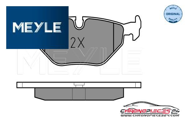 Achat de MEYLE 025 216 0717 Kit de plaquettes de frein, frein à disque pas chères