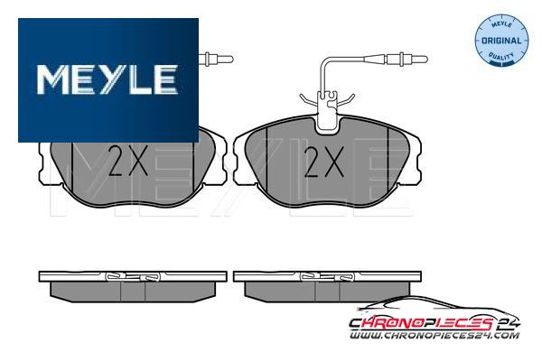 Achat de MEYLE 025 218 0119/W Kit de plaquettes de frein, frein à disque pas chères