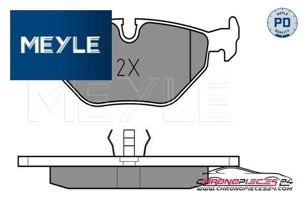 Achat de MEYLE 025 216 0717/PD Kit de plaquettes de frein, frein à disque pas chères