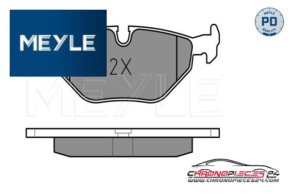 Achat de MEYLE 025 216 0717/PD Kit de plaquettes de frein, frein à disque pas chères