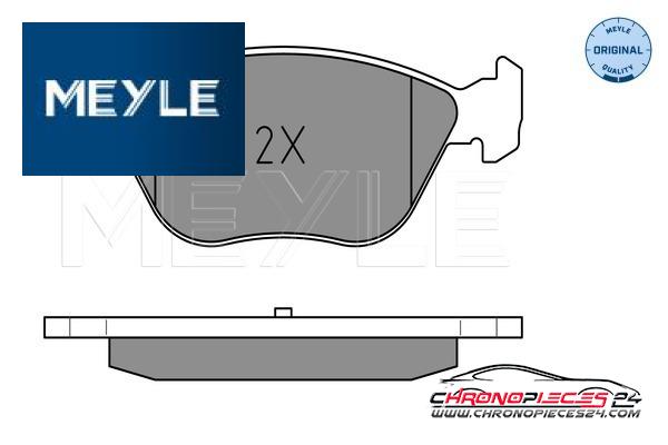 Achat de MEYLE 025 216 3619/W Kit de plaquettes de frein, frein à disque pas chères