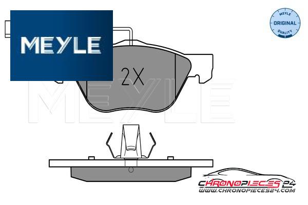 Achat de MEYLE 025 216 3619/W Kit de plaquettes de frein, frein à disque pas chères