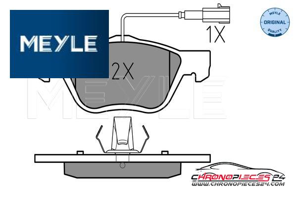 Achat de MEYLE 025 216 3719/W Kit de plaquettes de frein, frein à disque pas chères