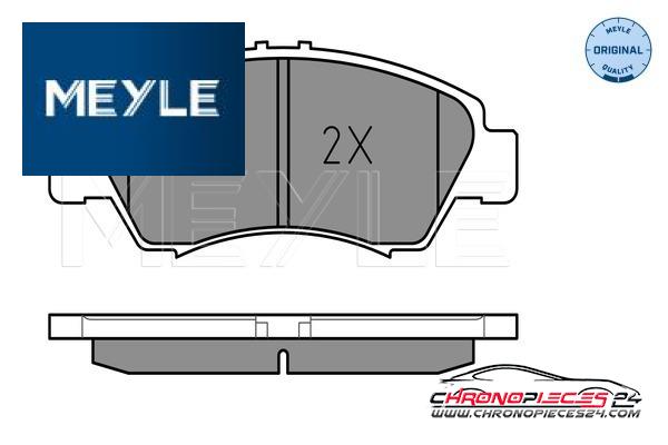 Achat de MEYLE 025 216 9715/W Kit de plaquettes de frein, frein à disque pas chères