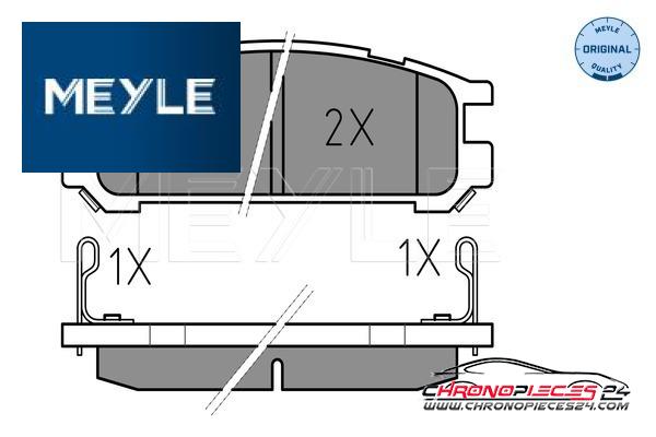 Achat de MEYLE 025 217 0315/W Kit de plaquettes de frein, frein à disque pas chères