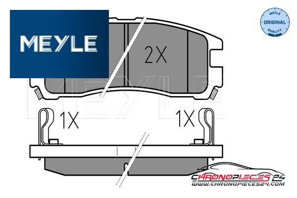 Achat de MEYLE 025 217 0615/W Kit de plaquettes de frein, frein à disque pas chères