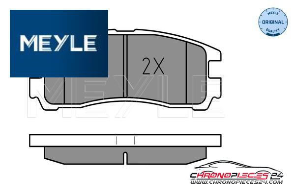 Achat de MEYLE 025 217 0615/W Kit de plaquettes de frein, frein à disque pas chères