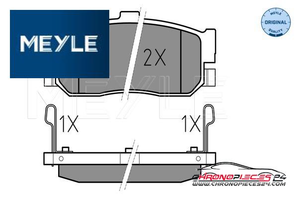 Achat de MEYLE 025 217 1316/W Kit de plaquettes de frein, frein à disque pas chères