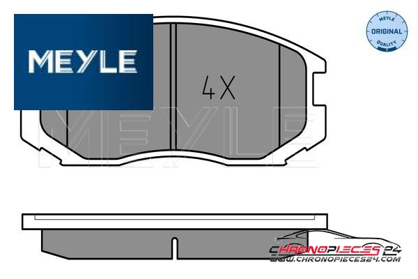 Achat de MEYLE 025 216 5015 Kit de plaquettes de frein, frein à disque pas chères