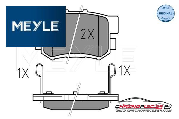 Achat de MEYLE 025 217 1914/W Kit de plaquettes de frein, frein à disque pas chères