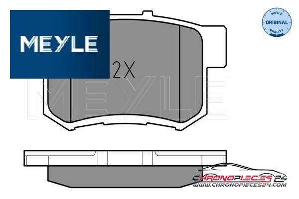 Achat de MEYLE 025 217 1914/W Kit de plaquettes de frein, frein à disque pas chères