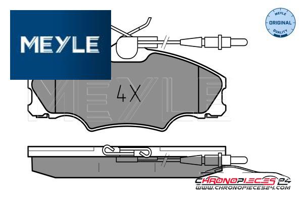 Achat de MEYLE 025 217 2419/W Kit de plaquettes de frein, frein à disque pas chères