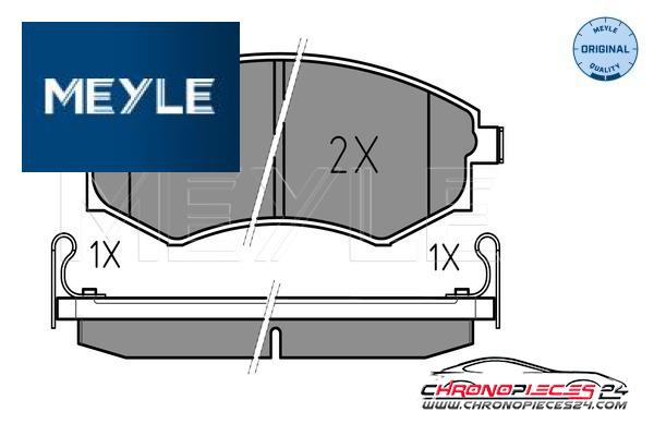 Achat de MEYLE 025 217 2517/W Kit de plaquettes de frein, frein à disque pas chères