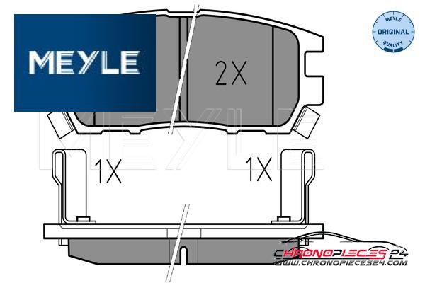 Achat de MEYLE 025 218 4014/W Kit de plaquettes de frein, frein à disque pas chères