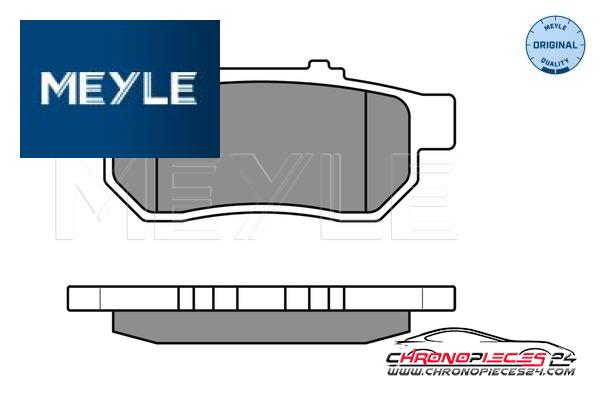 Achat de MEYLE 025 217 3813/W Kit de plaquettes de frein, frein à disque pas chères