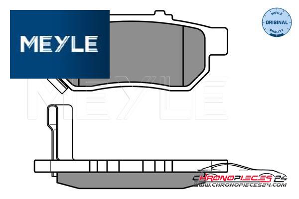 Achat de MEYLE 025 217 3813/W Kit de plaquettes de frein, frein à disque pas chères