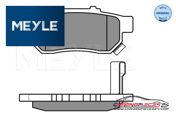 Achat de MEYLE 025 217 3813/W Kit de plaquettes de frein, frein à disque pas chères