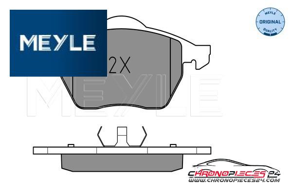 Achat de MEYLE 025 218 4819 Kit de plaquettes de frein, frein à disque pas chères