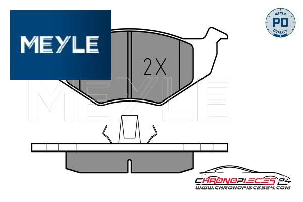 Achat de MEYLE 025 218 6619/PD Kit de plaquettes de frein, frein à disque pas chères