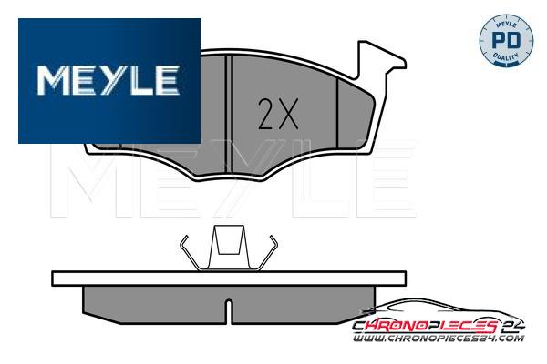 Achat de MEYLE 025 218 6619/PD Kit de plaquettes de frein, frein à disque pas chères