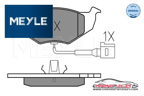 Achat de MEYLE 025 218 6817/W Kit de plaquettes de frein, frein à disque pas chères