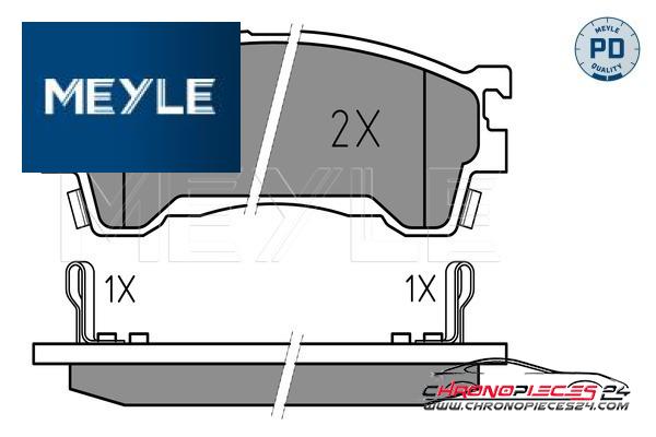 Achat de MEYLE 025 217 5416/PD Kit de plaquettes de frein, frein à disque pas chères